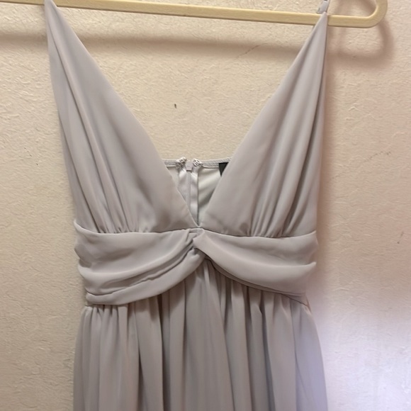 Lulu’s Evening Dream Light Grey Maxi Dress Size XL NWT - Picture 8 of 11